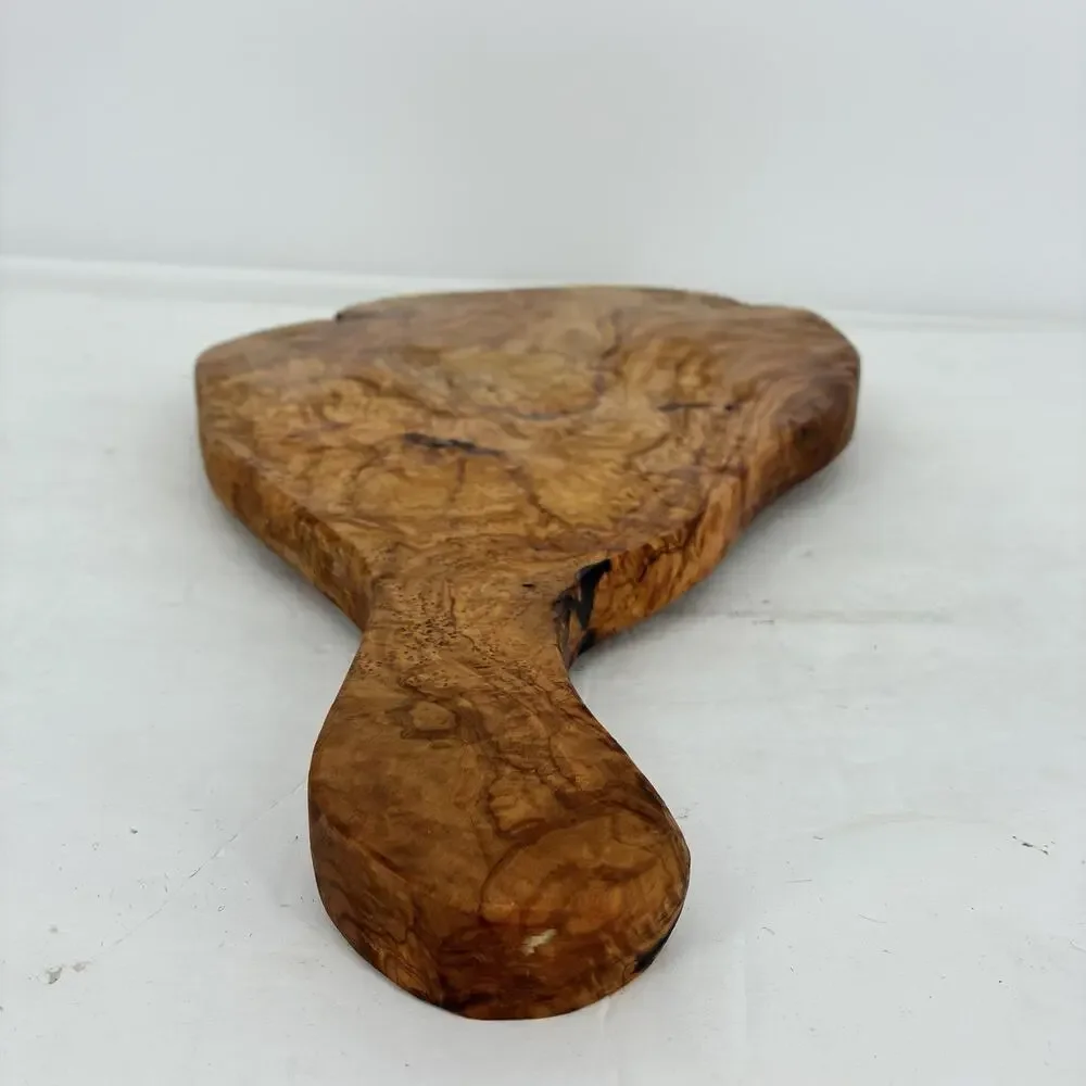 Olive Wood Burl Live Edge Charcuterie Cheese Serving Cutting Board 18